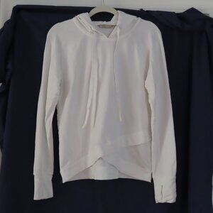 Athleta Pinnacle Criss Cross Hoodie Athleisure Comfy Thumbholes Medium